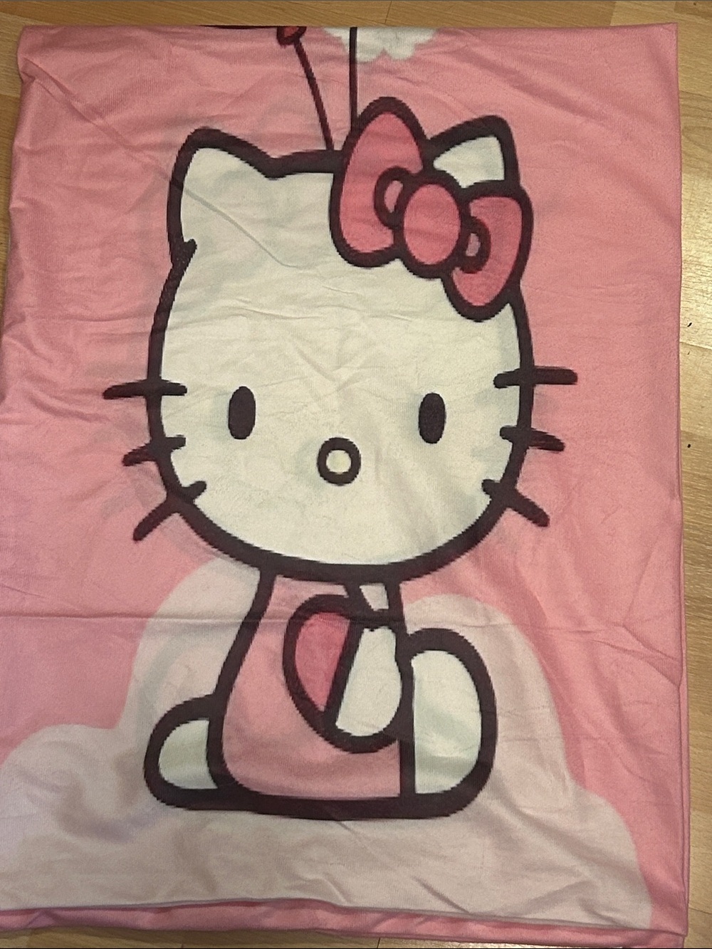 Sanrio Hello Kitty Pink and White Decorative Pillow Cover